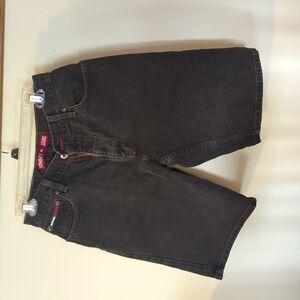 Vintage Tommy Hilfiger Men's Black Jean Shorts